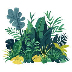 Obraz premium Jungle vegetation jungle nature plants vector