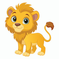 lion cartoon Vector of cartoon lion illustration