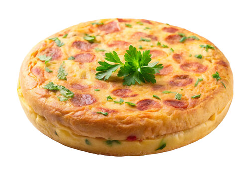 Tortilla de Rescoldo  isolated on white background