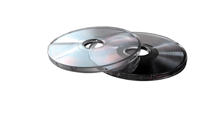 Transparent jewel CD case, high-definition, realistic look, isolated on white background