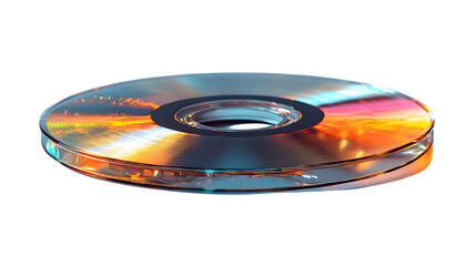 Transparent jewel CD case, high-definition, realistic look, isolated on white background