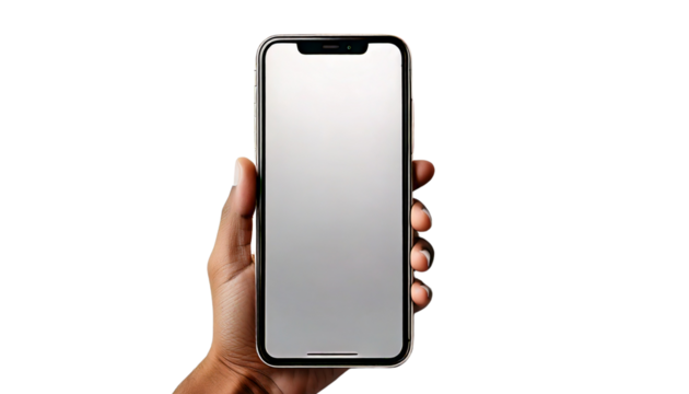 背景透過スマートフォン