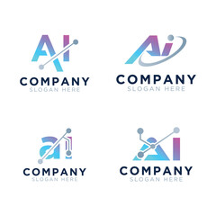 ai logo icon design template 