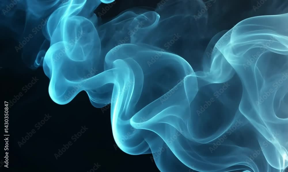 Canvas Prints blue light sparks burst from center with soft smoke trails flowing outward made with generative ai t