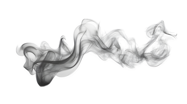 smoke ring swirl isolated on white background, high-definition, realistic look