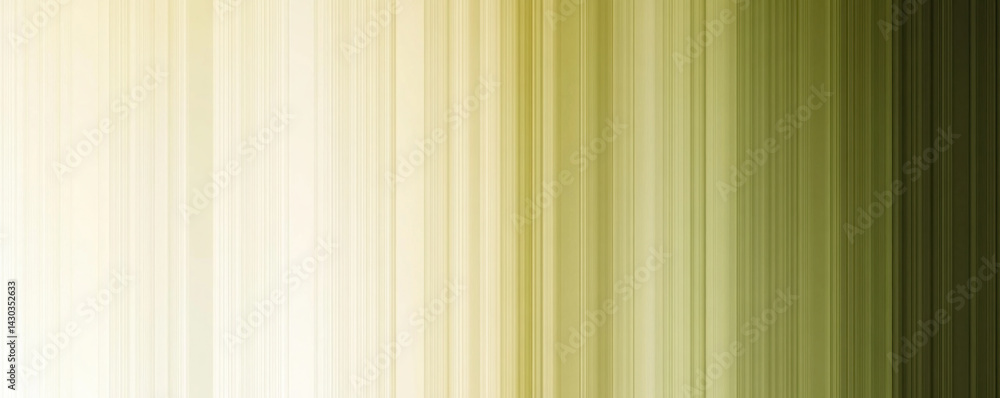 Poster a gradient of green and white stripes, with a white line in the middle. the stripes are arranged in 