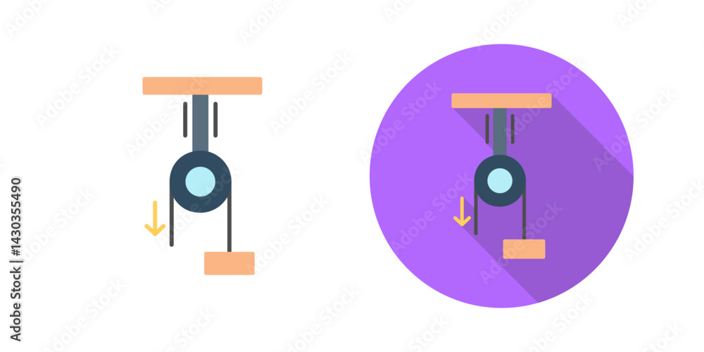 Canvas Prints pully vector icon