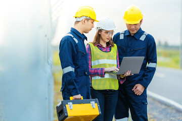 In a rapidly evolving industry, the Asian male and female engineers team stands out with their...