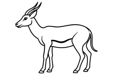 Wildlife Saiga Antelope Vector