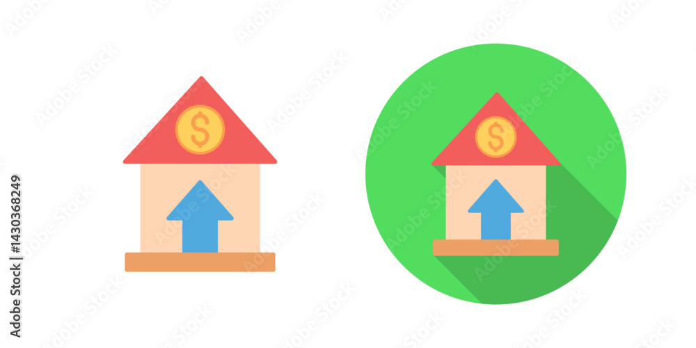 Canvas Prints property value vector icon