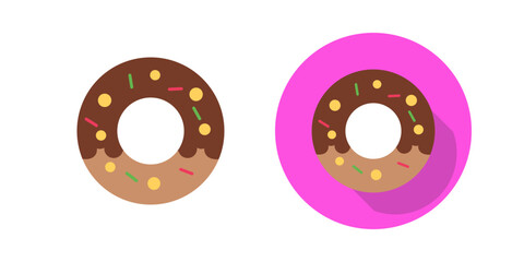 Fototapeta premium Donut Vector Icon