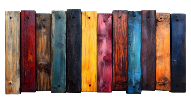 wooden photo frames isolated on white background, high-definition, realistic look