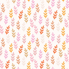 Seamless pattern with leaves background