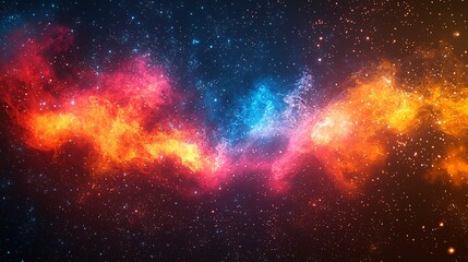 Fototapeta premium Colorful nebula universe