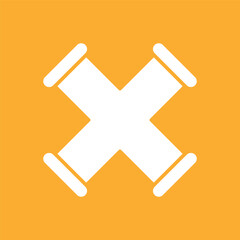 Obraz premium pipe sign symbol vector icon 