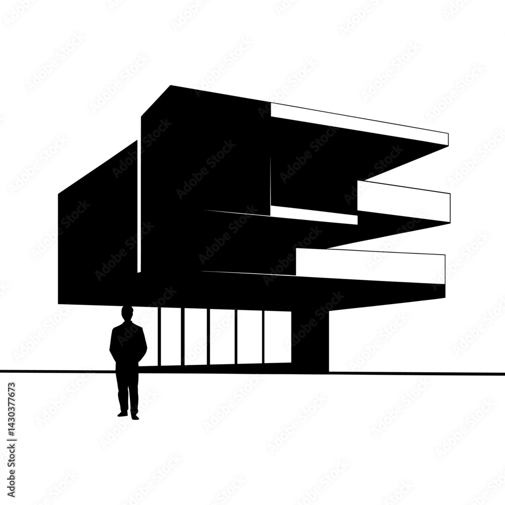 Aufkleber architecture architecture silhouette building vector