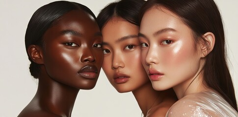 Women of Caucasian, African, Asian, and Indian ethnicities are represented