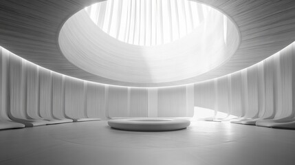 Fototapeta premium empty stage with columns
