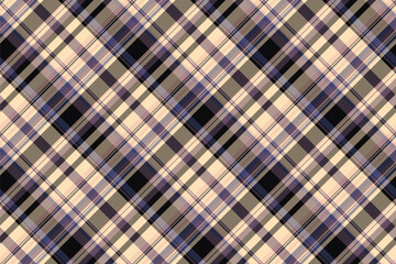 Geometry seamless texture check, geometrical tartan textile background. Rural fabric vector pattern plaid in pastel and dark colors.