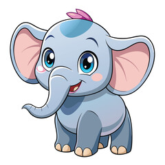 Fototapeta premium Baby cartoon Elephant