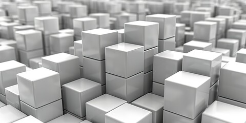 abstract 3d cubes