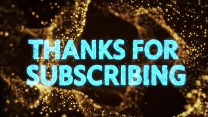 Vibrant graphics display a heartfelt thanks to subscribers. This engaging visual captures the essence of appreciation and community spirit, enhancing viewer connection and involvement.