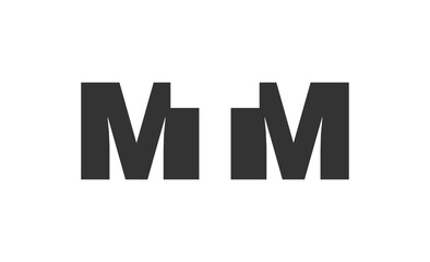 MTM logo design. Initial letter M T M bold font style for tech startups, consulting, corporate branding. Creative company name, headlines typography identity, trendy logotype.