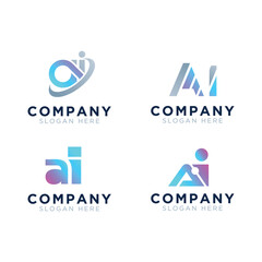 ai logo icon design template 
