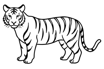Obraz premium Wild Tiger Ink Art