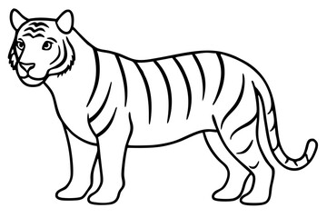 Obraz premium Wild Tiger Ink Art