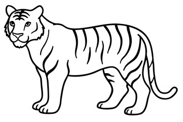 Wild Tiger Ink Art