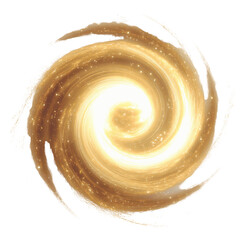 Golden Spiral Galaxy Abstract Background
