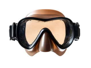 High quality diving mask with sleek design isolated on transparency background