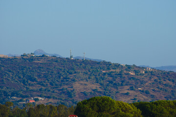 The hills near the Tyrrhenian coast. Posada, Sardinia, Italy