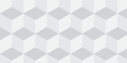 White geometric cube creative concept triangle overlap square technology background. digital cubes fabric and wallpaper grid block texture background.	
