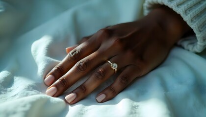 Obraz premium Woman's hand isolated on white