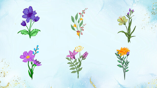 Flower Animation Elements