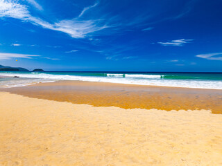 Aerial view beautiful sea surface nature background,Amazing waves texture ocean with clouds