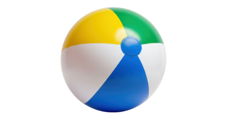 Isolated Colorful Beach Ball Summer Recreation