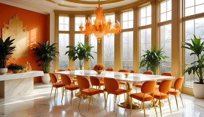 Obraz premium interior modern design room 3d