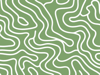 Fototapeta premium Seamless Abstract Organic Line Pattern - Minimalist Vector Design 
