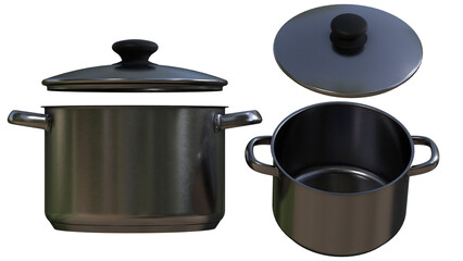 aluminium cookware pot