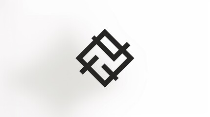 Obraz premium a white background minimalistic logo manufacturer 