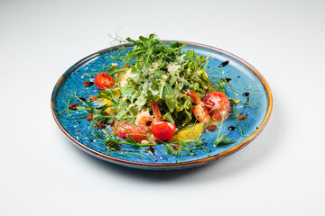 Fresh and delicious salad with dressing