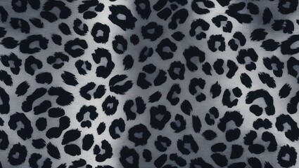 Grey and black leopard print for animal-inspired background.