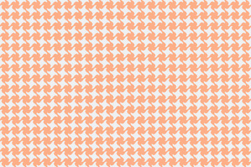 Elegant coral pink houndstooth pattern on white background.  Perfect for textile design, fashion, website backgrounds, or any project needing a sophisticated and stylish texture.