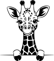 Cute Giraffe Vector Illustration