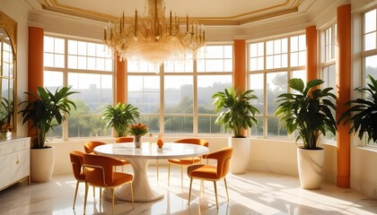 Obraz premium interior modern design room 3d