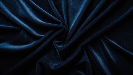 Fototapeta premium Elegant black velvet backdrop with a focus on texture and glamour