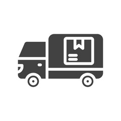 Delivery Truck icon vector image. Suitable for mobile apps, web apps and print media.